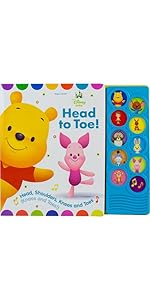 Disney Baby Winnie the Pooh - Head to Toe! 10-Button Sound Book