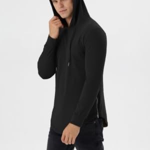 Men'' Longline Pullover Hoodies -2