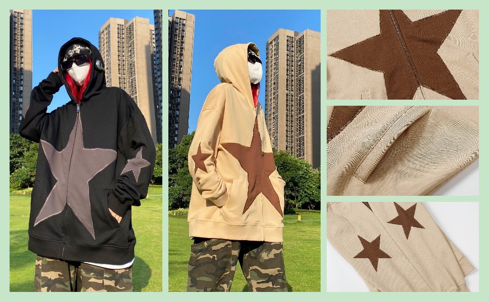 Star oversize hoodie