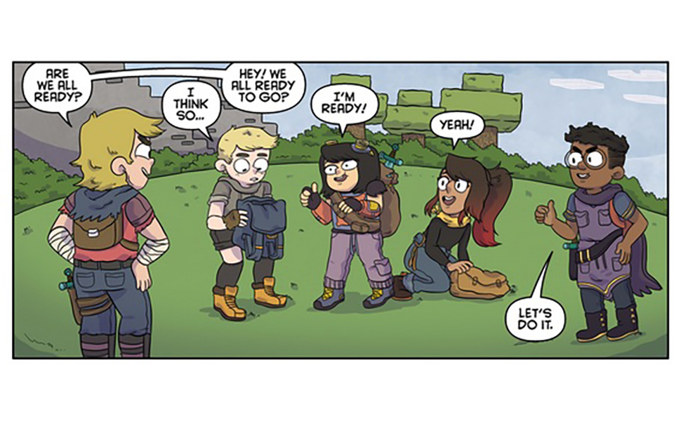 Minecraft comic panel