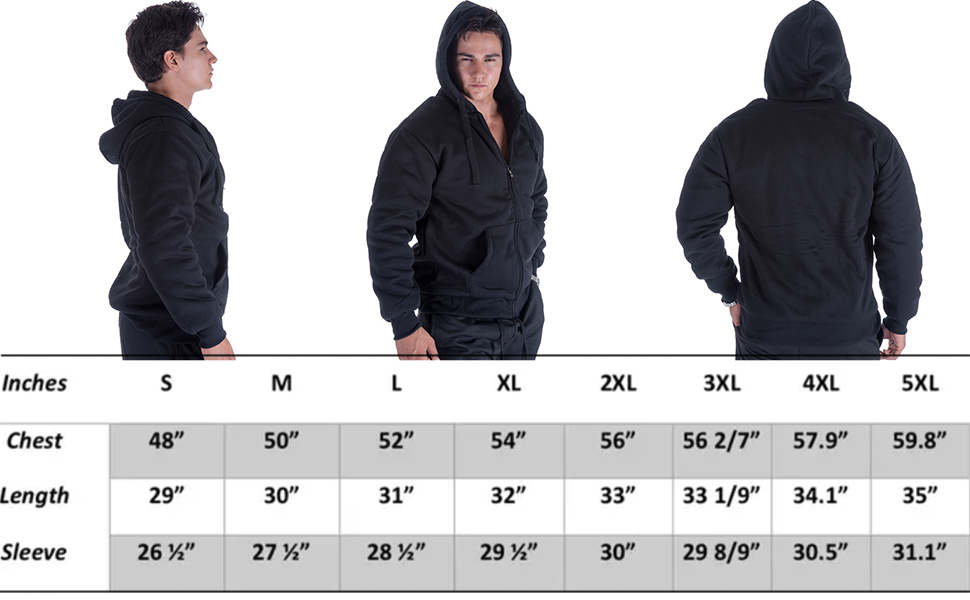 Men''s Winter Hoodies Jackets Full-Zip Hooded Sweatshirt