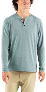 Men''s Bamboo Flex Henley