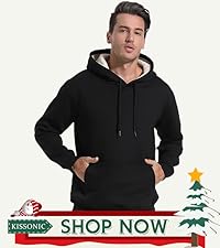 Men&amp;#39;s Winter Fleece Sherpa Lined Zipper Hoodie