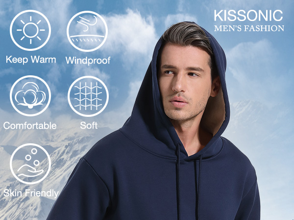 Men''s Thermal Sherpa Lined Hoodie Sweatshirt Fleece Athletic Pullover Jacket Coat