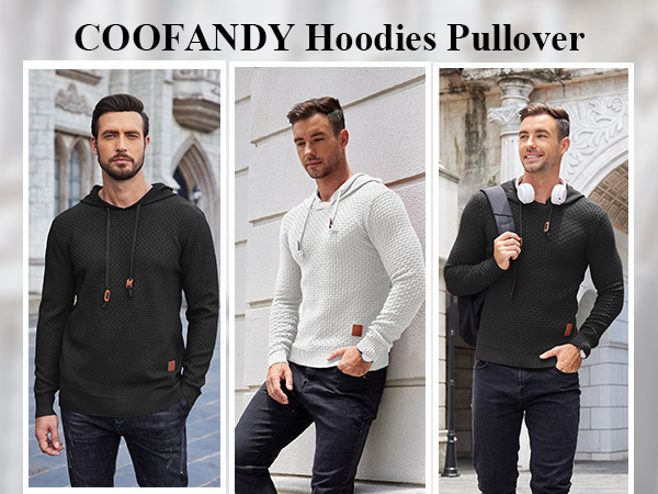 Men''s Knitted Long Sleeve Pullover Sweatshirt