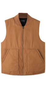 Men''s Arctic-Quilt Lined Duck Vest 