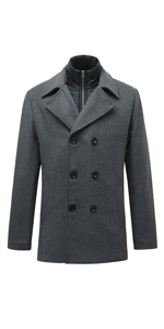 men wool pea coat