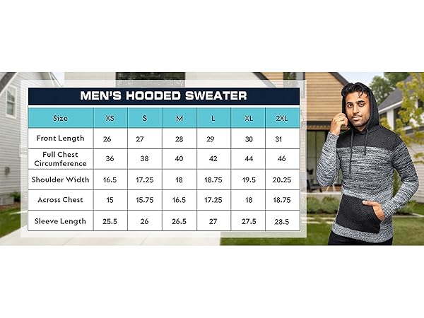 Hood size Chart crewneck sweatshirts mens hoodies black hoodie sweatshirts for men