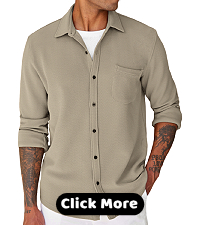 Mens Casual Shirt Shacket