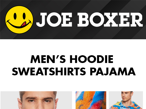 joe boxer mens pajama long sleeve shirt pijama para hombre hoodie