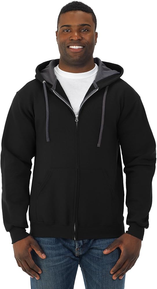 Fruit of the Loom Men's Sofspun Fleece Full Zip Hoodie