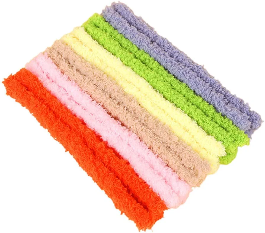 VICASKY Fuzzy Sticks 6pcs Cleaners Fuzzy Chenille Stems Assorted Colors Twisted Sticks Bendable Cleaners Craft Supplies for DIY Art and Craft Projects Multi-Color Chenille Stems