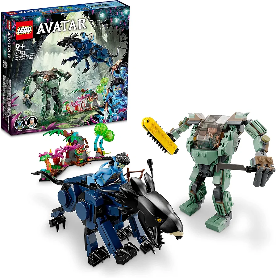 LEGO Avatar Natili vs. Colonel Qualitch 75571 Toy Blocks, Present, Fantasy Movie, Boys, Girls, Ages 9 and Up