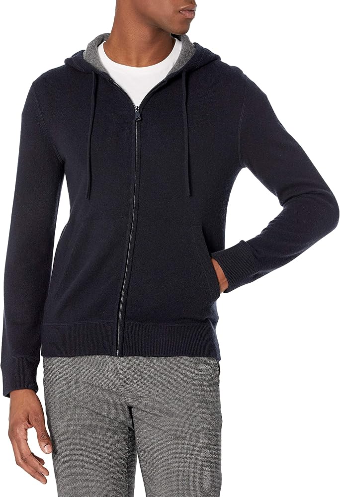 Vince Men's Full Zip Cashmere Hoodie