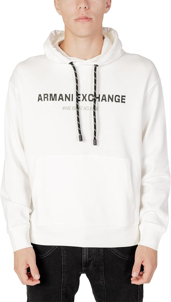 Armani Exchange Men's Limited Edition We Beat as One Capsule Cotton French Terry Hoodie