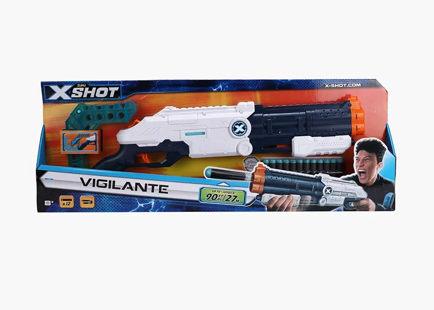 ZURU X-Shot Excel Vigilante (12 Darts) Dart Blaster