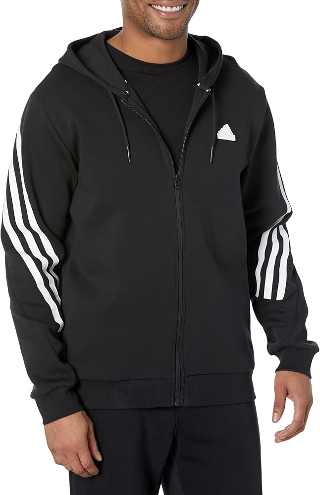 adidas Men's Future Icon 3-Stripes Full-Zip Hoodie