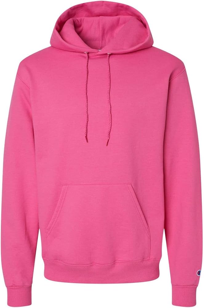 Champion Mens Powerblend Hooded Sweatshirt, XL, Wow Pink