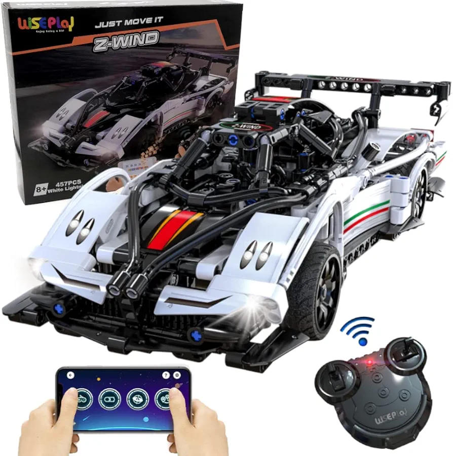 WisePlay Model Cars to Build for Adults and Kids 9-12 Year - STEM Projects for Kids Ages 12-16 Year - Build Your Own Remote Control Car - Gifts for Boys 12-14 Years Old