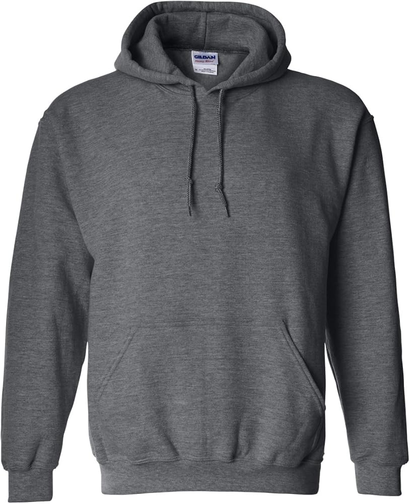 Gildan Men's Pouch Pocket Hooded Sweatshirt, Dark Heather, 2XL