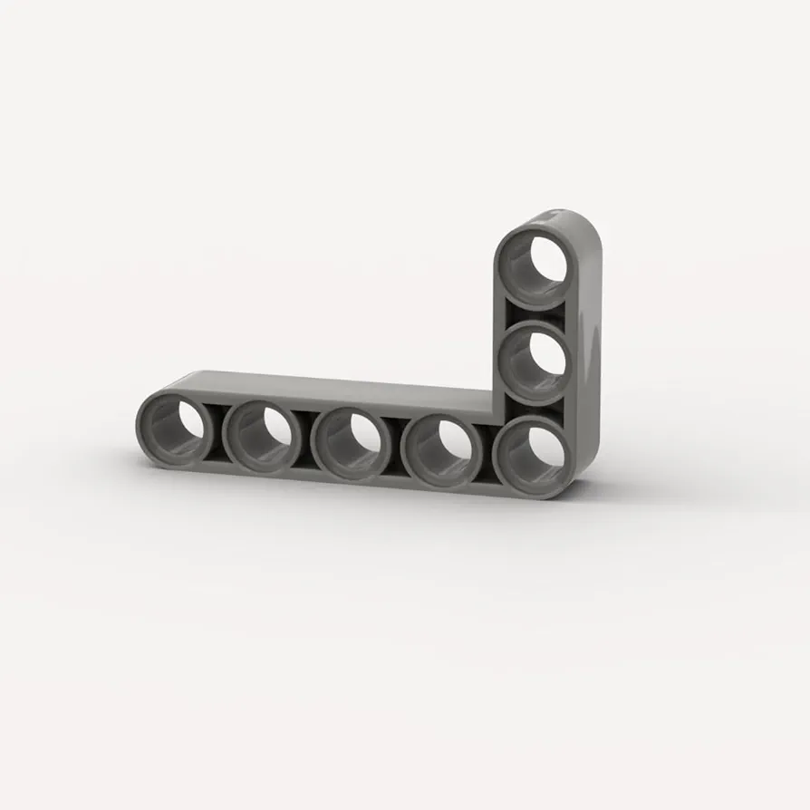 Classic Dark Gray Beam Bulk Bent，Beam Liftarm Bent Thick L-Shape 3x5 50 Piece, Compatible with Lego Parts and Liftarm Bent Thick L-Shape Pieces: 3x5 Dark Gray(Color: Dark Gray)