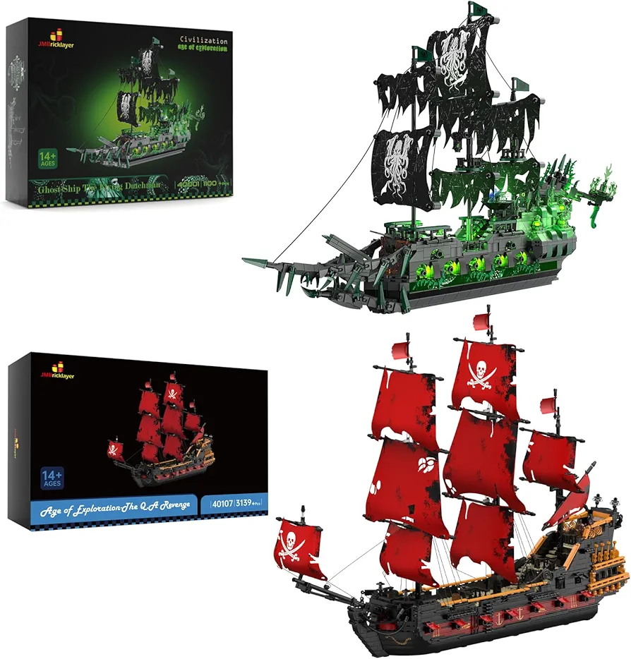 JMBricklayer Pirate Ship 40001 and Pirate Ship 40107