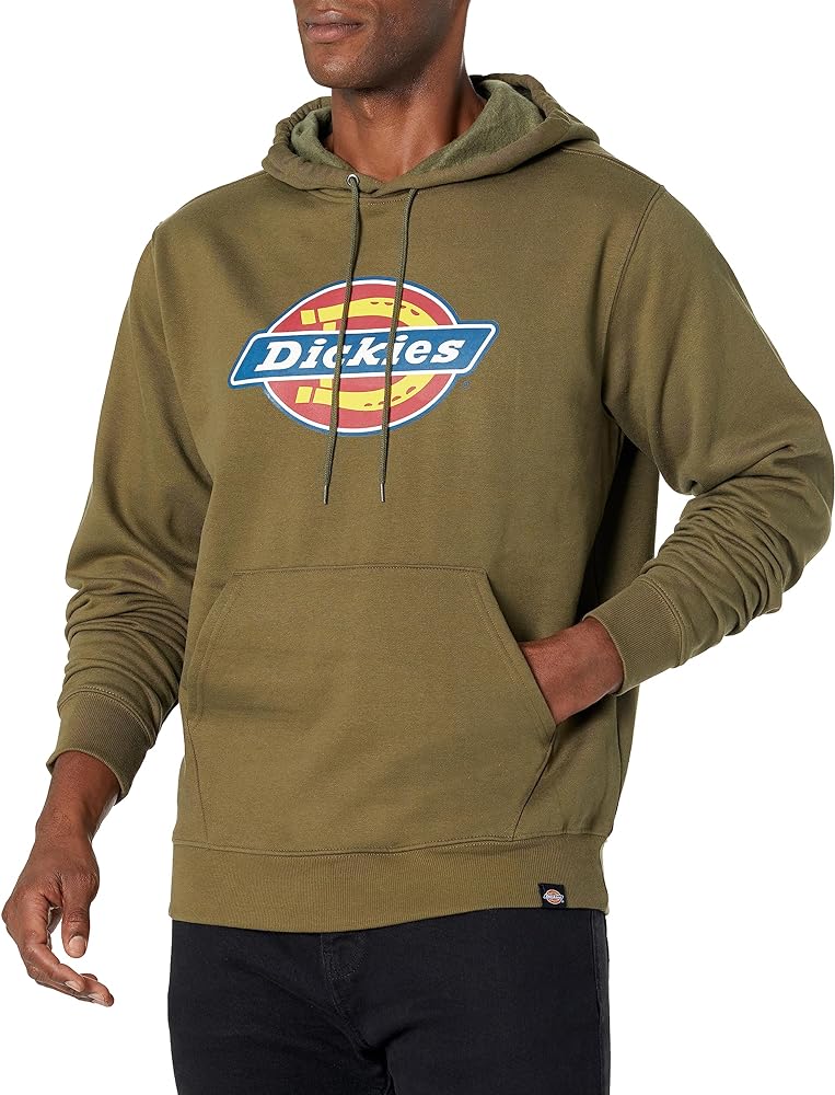 Dickies Men's Tri-Color Logo Fleece Hoodie