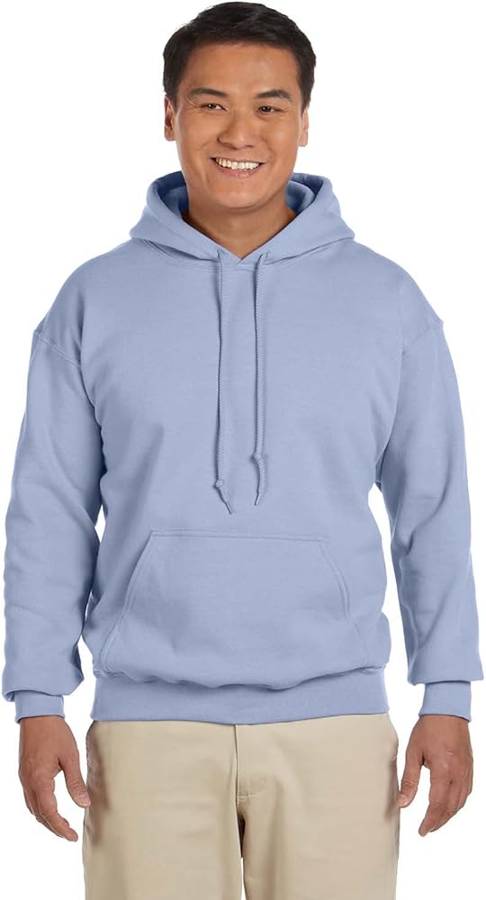 Gildan Men's Pouch Pocket Hooded Sweatshirt, Light Blue, 3XL