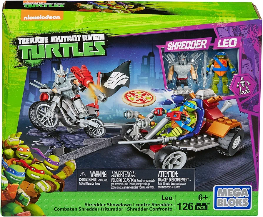 Mega Bloks Teenage Mutant Ninja Turtles Leo Shredder Showdown