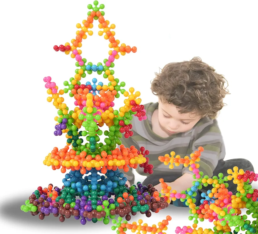 Building Blocks Kids STEM Toys Educational Building Toys Plastic for Preschool Kids Boys and Girls Aged 3+, Safe Material Creativity Kids Toys (400 Pieces)