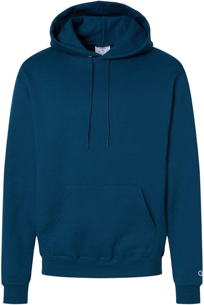 Champion Mens Powerblend Hooded Sweatshirt, 2XL, Late Night Blue