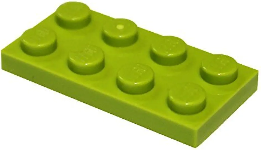 LEGO Parts and Pieces: Lime (Bright Yellowish Green) 2x4 Plate x100