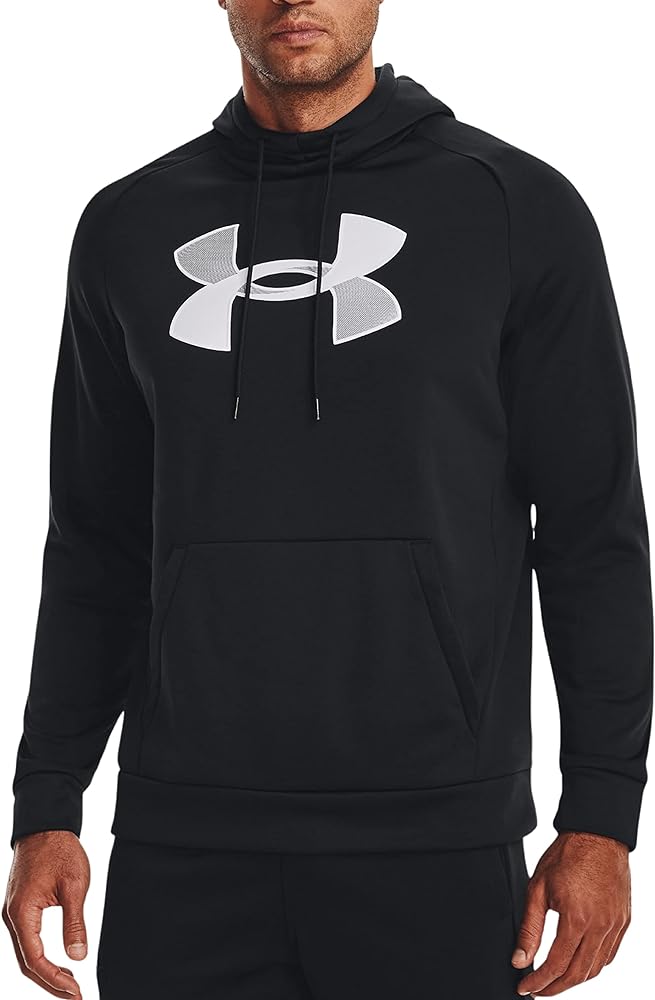 Mens Under Armour Big Logo Fleece Hoodie Black large