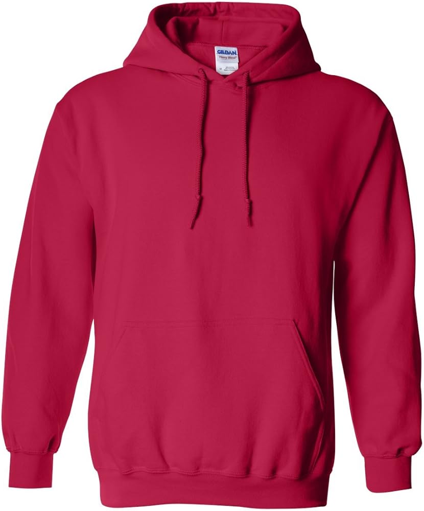 Gildan Men's Pouch Pocket Hooded Sweatshirt, Cherry Red, 3XL