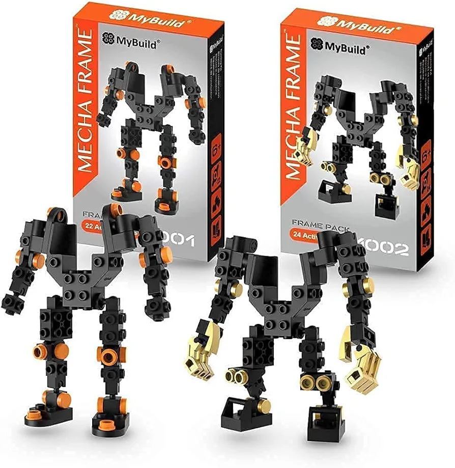 MyBuild Mecha Frame Pack - Center of The Mech Building Toys Build Actiion Figure Customized Mech 2 Sets