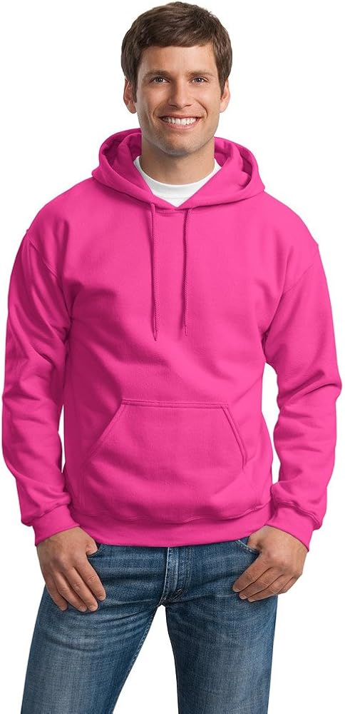 Gildan Mens Heavy Blend Hooded Sweatshirt, 2XL, Heliconia