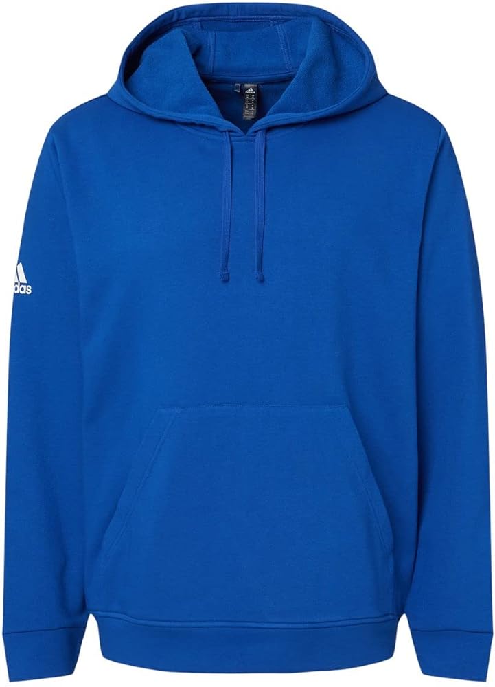 adidas Mens Fleece Hooded Sweatshirt, XS, Collegiate Royal