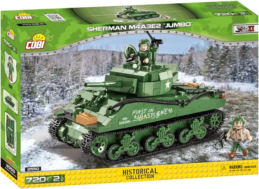 COBI 720 Pcs Historical Collection WWII /2550/ Sherman M4A3E2