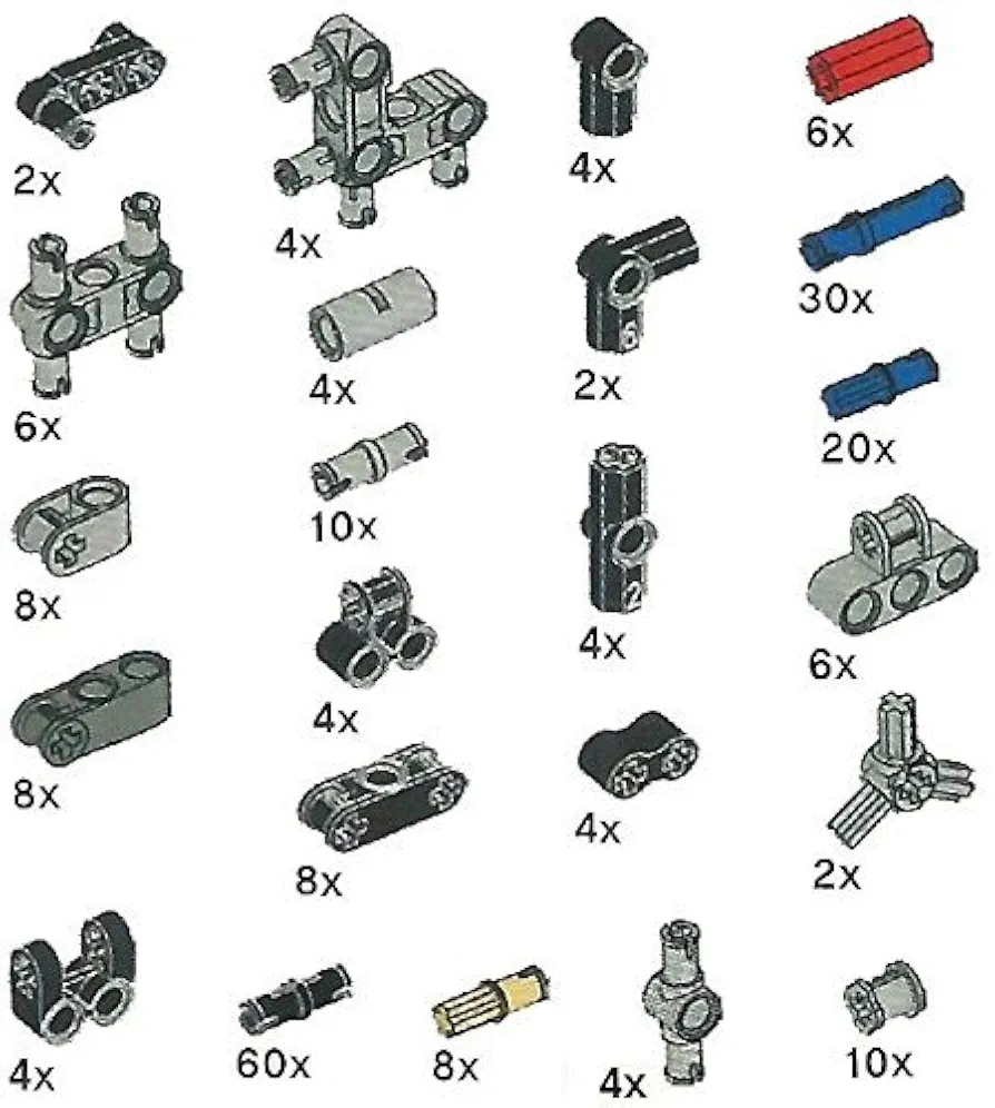 LEGO Technic Pegs, Joints, Peg-Joints Pack