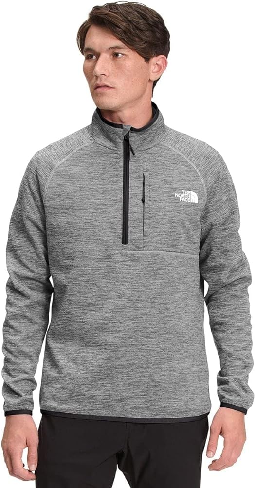 THE NORTH FACE Men's Canyonlands Half Zip Pullover Sweatshirt, TNF Medium Grey Heather 2, Medium