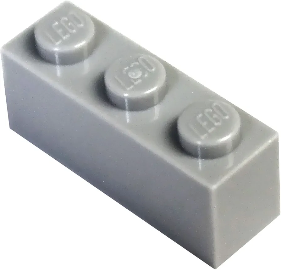 LEGO Parts and Pieces: Light Gray (Medium Stone Grey) 1x3 Brick x50