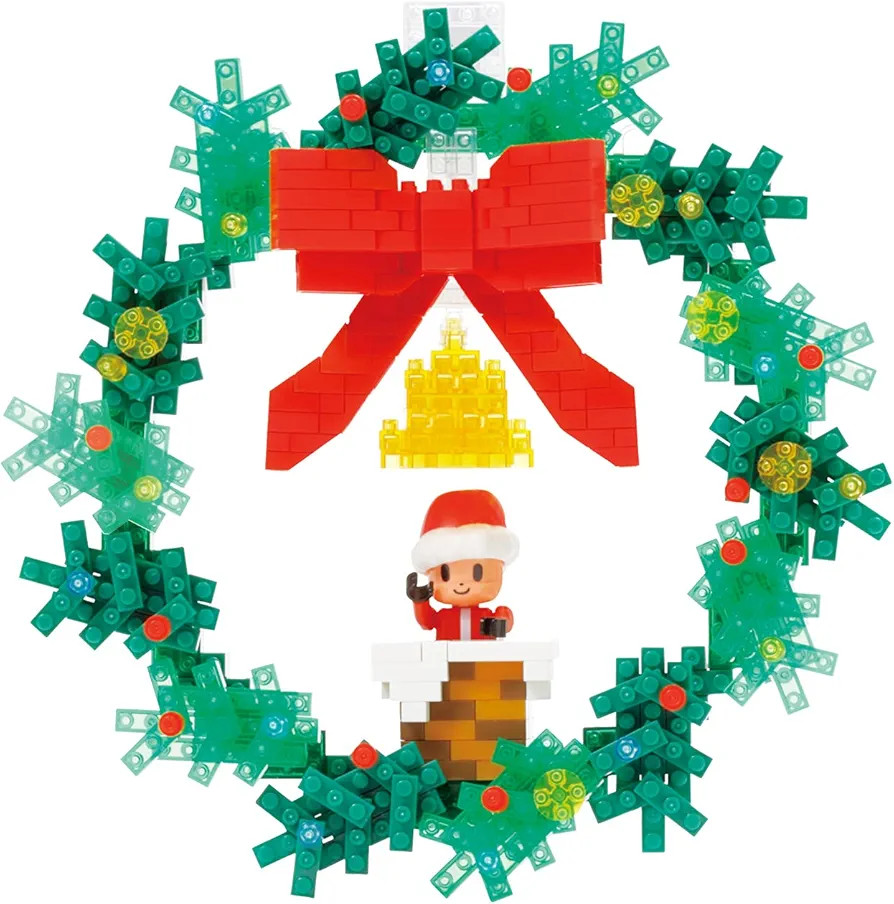 nanoblock - Holiday - Christmas Wreath, Sights to See Series Building Kit