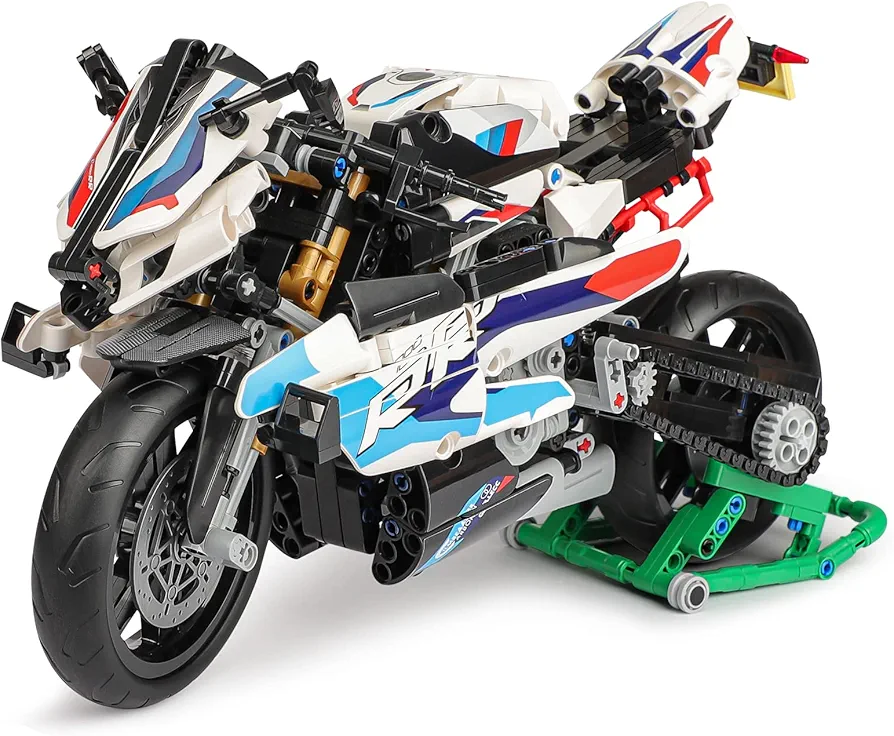 TOY PLAYER Motorcycle Building Set, 1:5 Model Kit Motorcycle, Gift for Kid 6 7 8 9 years, Adults and Motorcycle Fans