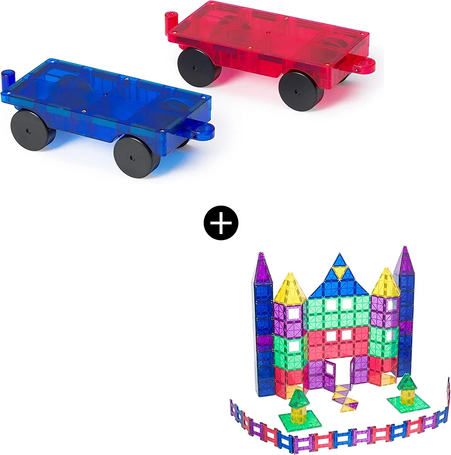 Playmags 150 Piece Set 2 Piece Car Set