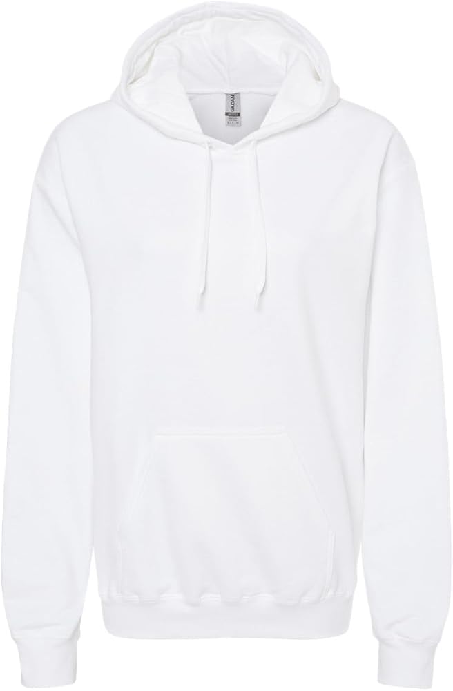 Gildan Mens Softstyle Hooded Sweatshirt, XL, White