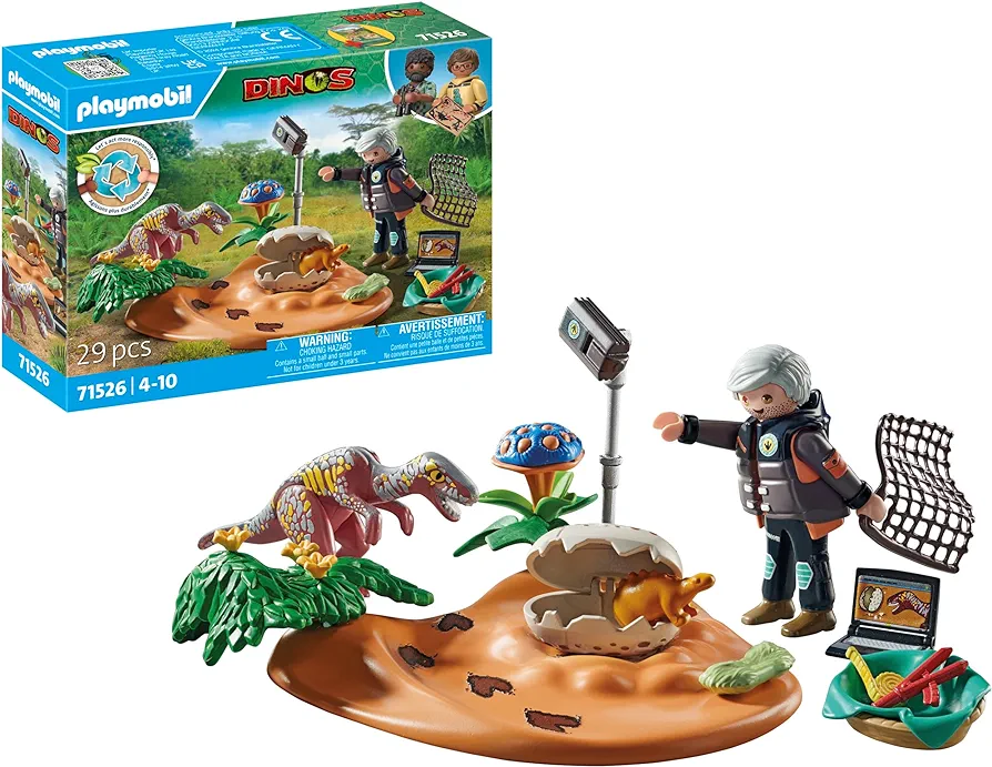 Playmobil Dinos: Stegosaurus Nest with Egg Thief