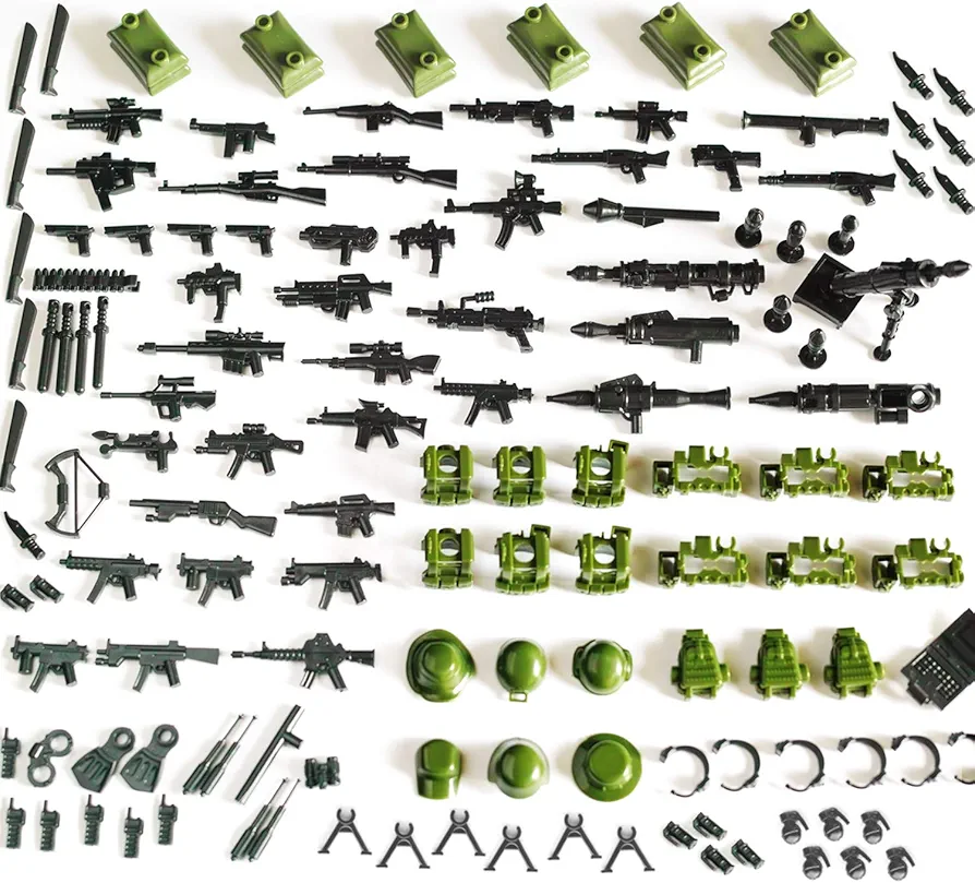 Trendyz Ultimate Ranger Special Forces - Military Army Weapons and Accessories Building Block Toy for Custom Bricks Minifigures