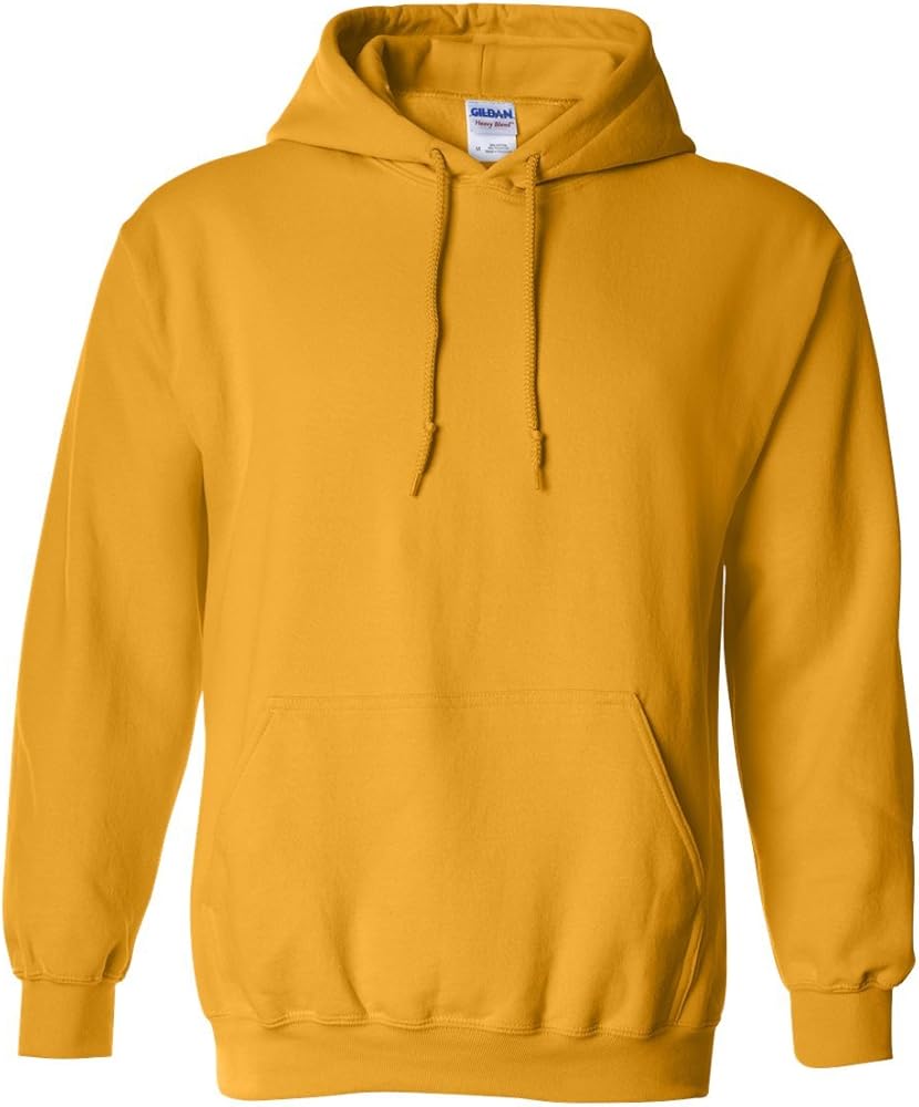 Gildan Men's Pouch Pocket Hooded Sweatshirt, Gold, 3XL