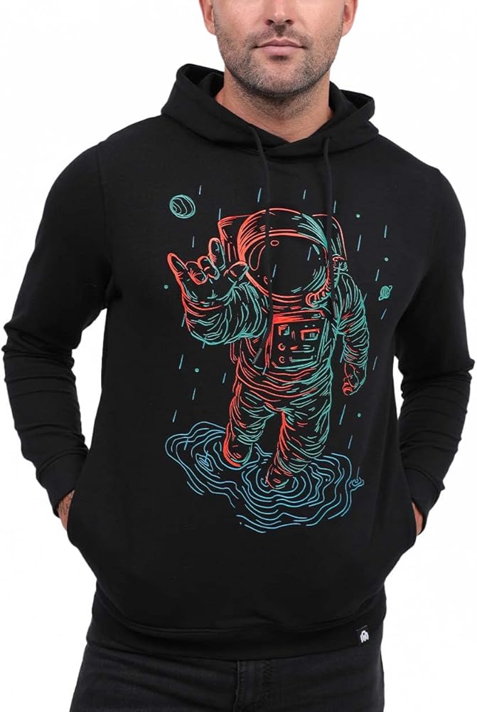 INTO THE AM Men's Premium Graphic Hoodies for Men - Cool Pullover Hoodie S - 4XL