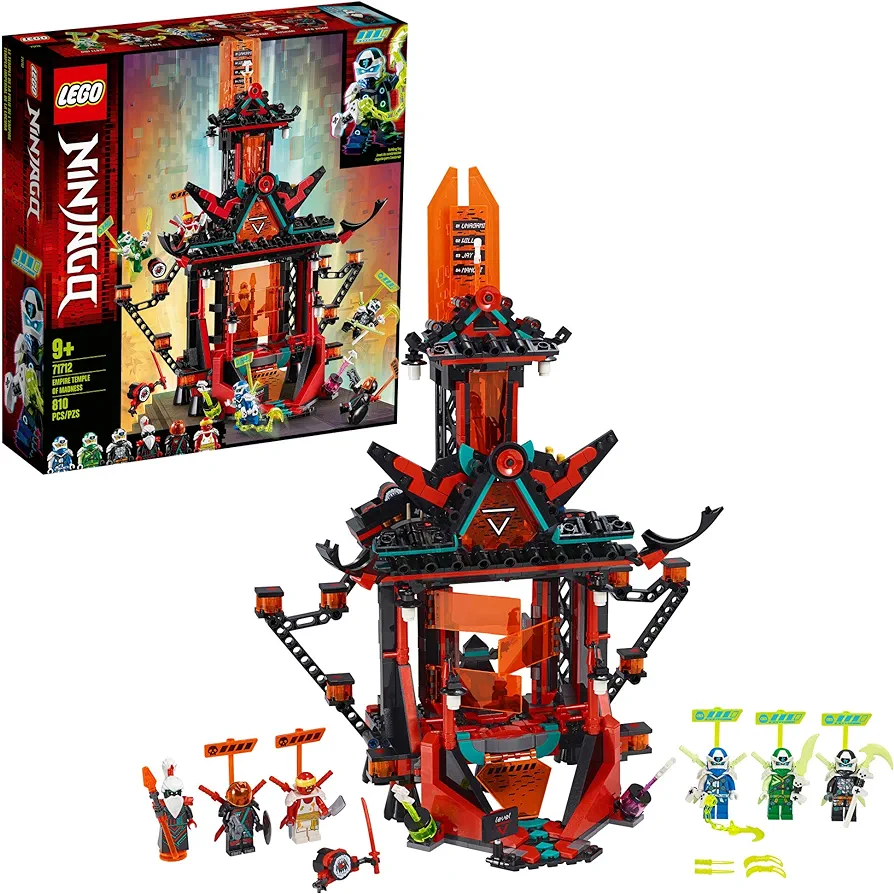 LEGO NINJAGO Empire Temple of Madness 71712 Ninja Temple Building Kit, New 2020 (810 Pieces)